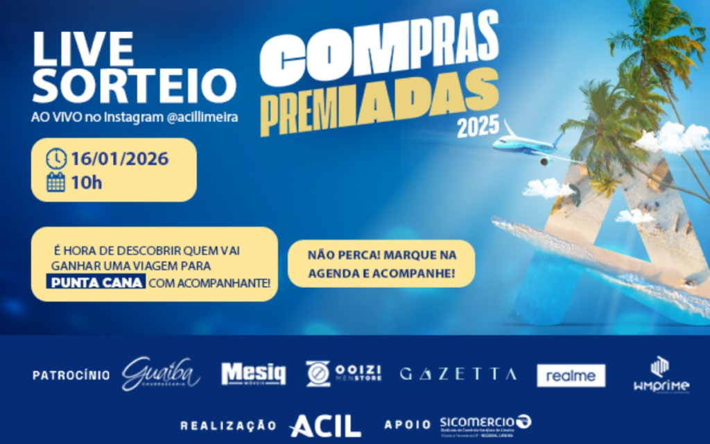 Campanha Compras Premiadas 2025 chega ao sorteio final