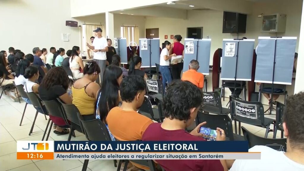 Eleitores comparecem em grande número ao mutirão da Justiça Eleitoral faz mutirão em Santarém
