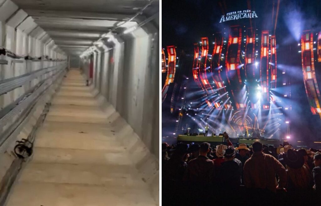 Conheça o túnel que liga palco a camarotes e permite que artistas curtam a festa em Americana