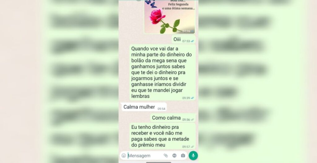 Como mulher provou acordo verbal para dividir prêmio da Mega-Sena