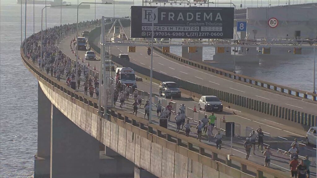 Desafio da Ponte 2026: trânsito será normalizado a partir de meio-dia; veja fotos da corrida