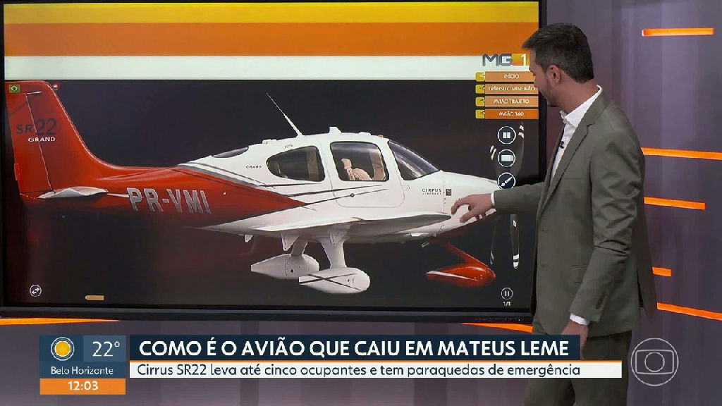 Queda de aeronave em Mateus Leme destaca uso de paraquedas balístico de emergência