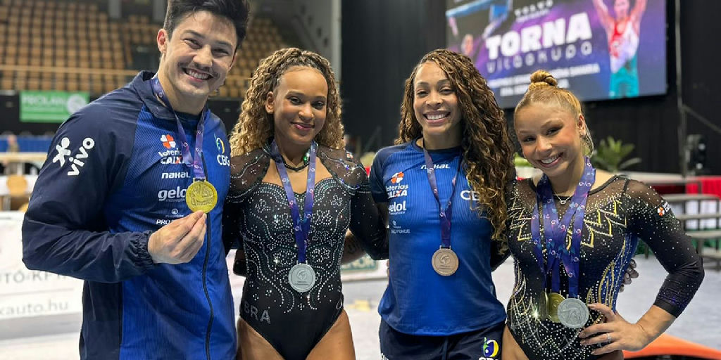Ginástica brasileira encerra Copa do Mundo na Hungria com cinco novas medalhas