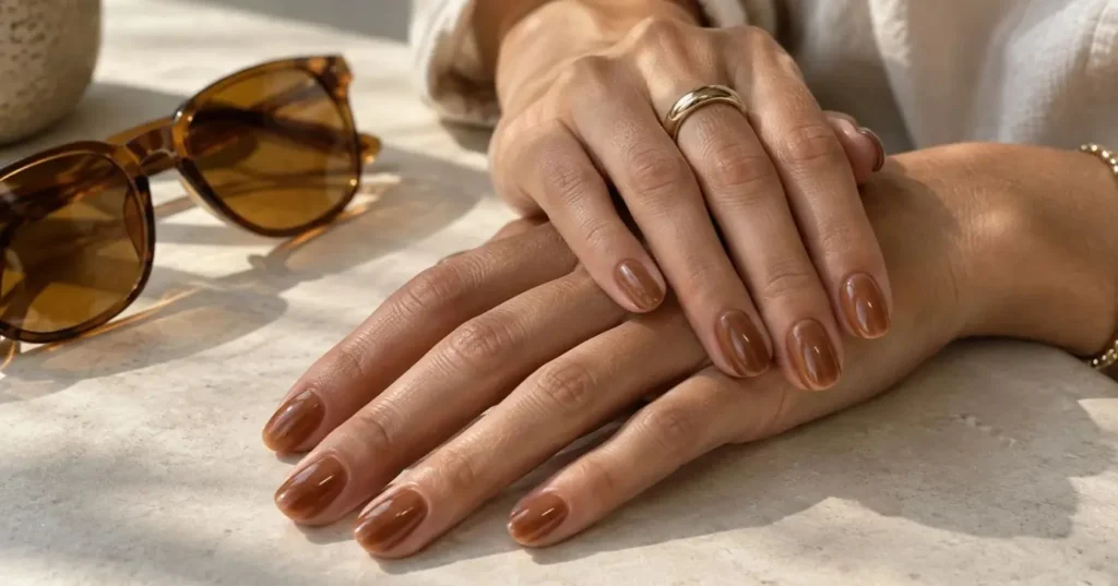Tendência sunglass nails: como conquistar o efeito de lente de óculos nas unhas