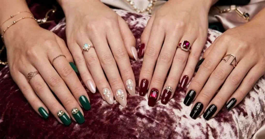 Unhas com joias: conheça as quatro tendências que dominam os salões de beleza