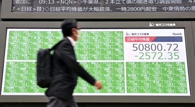 Ações asiáticas recuam com disparada dos preços do petróleo e incertezas sobre fim da guerra no Oriente Médio