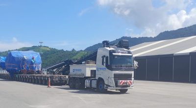 Carga de 336 toneladas mobiliza operação na Tamoios, no Litoral Norte de SP; nova etapa será nesta terça (7)