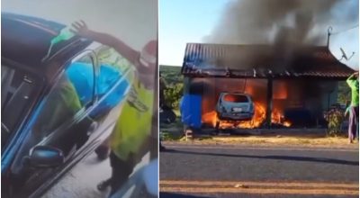 Comerciante teve prejuízo de mais de R$ 100 mil após ter bar, casa e carro incendiados por homem que exigia bebida