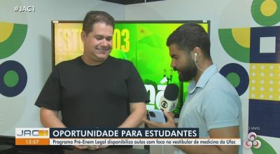 Curso preparatório tem aulas online gratuitas para vestibular de medicina da Ufac; saiba como acessar