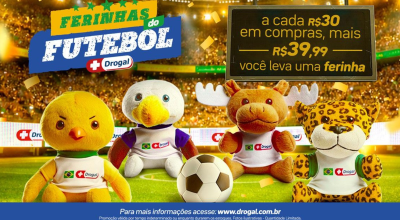 Drogal lança promoções e pelúcias colecionáveis exclusivas