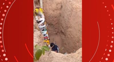 Idoso resgatado de fossa em Porteirinha após desaparecer