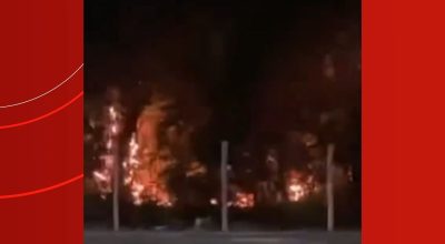 Incêndio atinge área de vegetação no bairro Dom Pedro, em Manaus; VÍDEO
