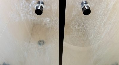 Mancha no box, o terror da faxina: g1 testou 4 produtos para descobrir o que funciona