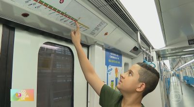 Paixão sobre trilhos: estudante autista realiza sonho ao conhecer funcionamento do metrô do Rio