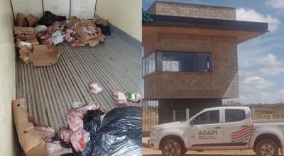 Quase 850 kg de carne de boi vencida são apreendidos em caminhão sem refrigeração no PI