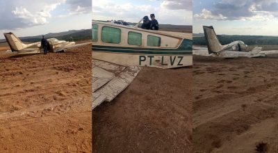 VÍDEO: avião faz pouso forçado em fazenda às margens da BR-364 em MT