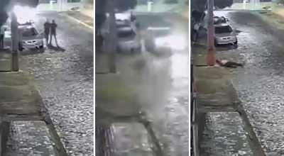 VÍDEO: motorista atropela homem propositalmente após briga em loja de conveniência, no Paraná