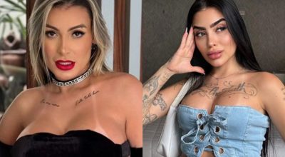 Andressa Urach e Mirella protagonizam briga física durante evento no Rancho do Maia