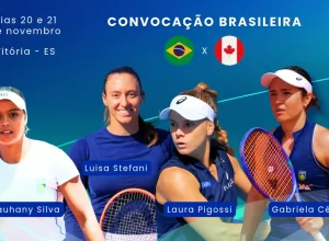 Brasil divulga lista no tênis feminino para jogos cruciais contra o Canadá em Vitória pela Billie Jean King Cup
