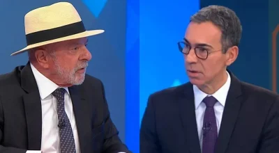 César Tralli se confunde em entrevista com Lula e presidente rebate sobre Powerpoint