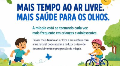 Especialistas alertam para o aumento da miopia em crianças e recomendam luz natural