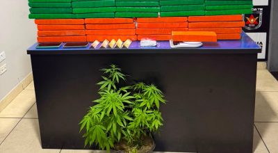 Operação policial em Buritizeiro resulta na apreensão de 57 kg de maconha e prisão de casal