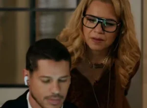 Pilar desconfia de Iuri após flagrar conversa comprometedora sobre plano de Adriana
