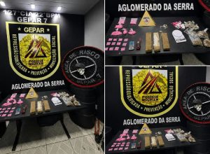 Polícia Militar apreende cocaína rosa e outros entorpecentes no Aglomerado da Serra