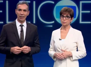 Renata Lo Prete e César Tralli projetam vitória de Lula contra Flávio Bolsonaro no segundo turno de 2026