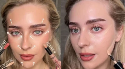 Truque de maquiagem com blush promete efeito lifting imediato e viraliza nas redes